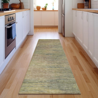 Piper Looms Mayfield Lines AMF794 Aloe Machine Washable Area Rug Runner Lifestyle Image Feature