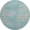 Piper Looms Mayfield Lines AMF794 Aqua Machine Washable Area Rug Round Main Image