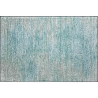 Piper Looms Mayfield Lines AMF794 Aqua Machine Washable Area Rug Scatter Main Image