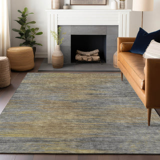 Piper Looms Mayfield Lines AMF794 Brown Machine Washable Area Rug Lifestyle Image Feature