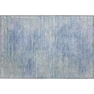 Piper Looms Mayfield Lines AMF794 Denim Machine Washable Area Rug Scatter Main Image