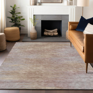 Piper Looms Mayfield Lines AMF794 Merlot Machine Washable Area Rug Lifestyle Image Feature