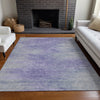 Piper Looms Mayfield Lines AMF794 Plum Machine Washable Area Rug Lifestyle Image Feature
