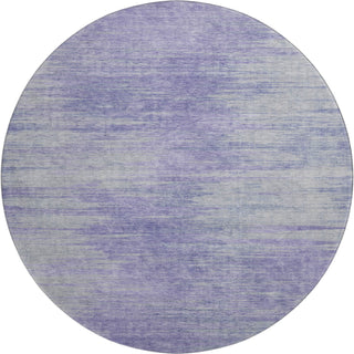 Piper Looms Mayfield Lines AMF794 Plum Machine Washable Area Rug Round Main Image
