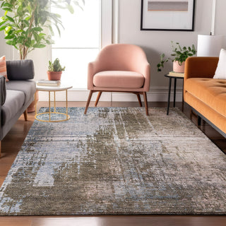 Piper Looms Mayfield Modern AMF795 Brown Machine Washable Area Rug Lifestyle Image Feature