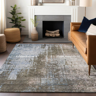 Piper Looms Mayfield Modern AMF795 Brown Machine Washable Area Rug Lifestyle Image Feature