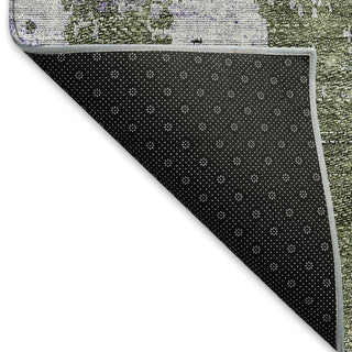 Piper Looms Mayfield Modern AMF795 Olive Machine Washable Area Rug Backing Image
