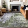 Piper Looms Mayfield Modern AMF795 Olive Machine Washable Area Rug Lifestyle Image Feature