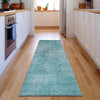 Piper Looms Mayfield Modern AMF796 Aqua Machine Washable Area Rug Runner Lifestyle Image Feature