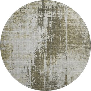 Piper Looms Mayfield Modern AMF796 Brown Machine Washable Area Rug Round Main Image