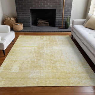 Piper Looms Mayfield Modern AMF796 Gold Machine Washable Area Rug Lifestyle Image Feature