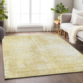 Piper Looms Mayfield Modern AMF796 Gold Machine Washable Area Rug Lifestyle Image Feature