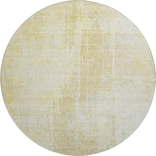 Piper Looms Mayfield Modern AMF796 Gold Machine Washable Area Rug Round Main Image