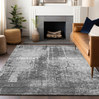 Piper Looms Mayfield Modern AMF796 Gray Machine Washable Area Rug Lifestyle Image Feature