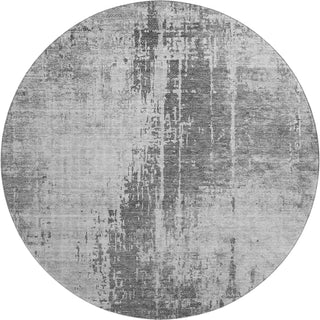 Piper Looms Mayfield Modern AMF796 Gray Machine Washable Area Rug Round Main Image