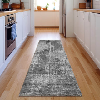 Piper Looms Mayfield Modern AMF796 Gray Machine Washable Area Rug Runner Lifestyle Image Feature