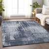 Piper Looms Mayfield Modern AMF796 Navy Machine Washable Area Rug Lifestyle Image Feature