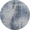 Piper Looms Mayfield Modern AMF796 Navy Machine Washable Area Rug Round Main Image