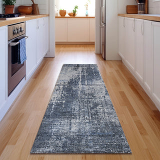 Piper Looms Mayfield Modern AMF796 Navy Machine Washable Area Rug Runner Lifestyle Image Feature