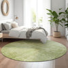 Piper Looms Mayfield Modern AMF796 Sage Machine Washable Area Rug Round Lifestyle Image Feature