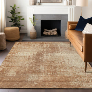 Piper Looms Mayfield Modern AMF796 Terracotta Machine Washable Area Rug Lifestyle Image Feature