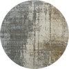 Piper Looms Mayfield Modern AMF797 Beige Machine Washable Area Rug Round Main Image