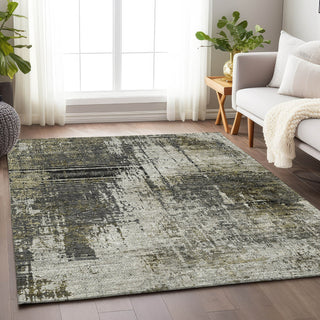 Piper Looms Mayfield Modern AMF797 Taupe Machine Washable Area Rug Lifestyle Image Feature