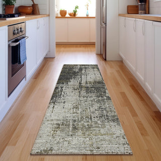 Piper Looms Mayfield Modern AMF797 Taupe Machine Washable Area Rug Runner Lifestyle Image Feature