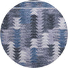 Piper Looms Mayfield Southwest AMF798 Blue Machine Washable Area Rug Round Main Image