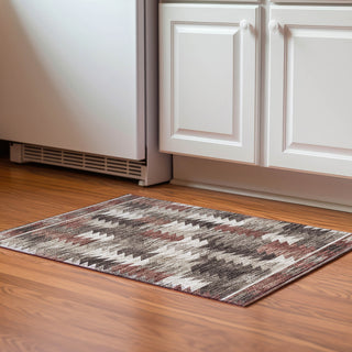 Piper Looms Mayfield Southwest AMF798 Chocolate Machine Washable Area Rug Scatter Lifestyle Image Feature