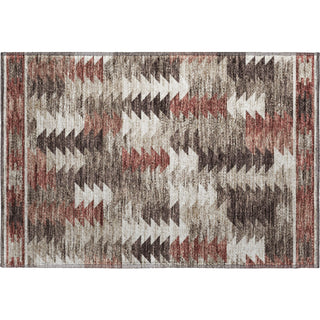 Piper Looms Mayfield Southwest AMF798 Chocolate Machine Washable Area Rug Scatter Main Image