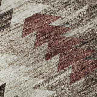 Piper Looms Mayfield Southwest AMF798 Chocolate Machine Washable Area Rug Swatch Image