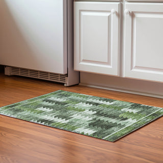 Piper Looms Mayfield Southwest AMF798 Olive Machine Washable Area Rug Scatter Lifestyle Image Feature