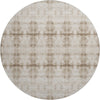 Piper Looms Mayfield Geometric AMF799 Beige Machine Washable Area Rug Round Main Image