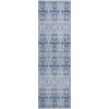 Piper Looms Mayfield Geometric AMF799 Blue Machine Washable Area Rug Runner Main Image