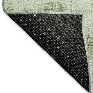 Piper Looms Mayfield Geometric AMF799 Sage Machine Washable Area Rug Backing Image
