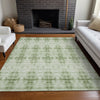 Piper Looms Mayfield Geometric AMF799 Sage Machine Washable Area Rug Lifestyle Image Feature
