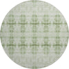 Piper Looms Mayfield Geometric AMF799 Sage Machine Washable Area Rug Round Main Image