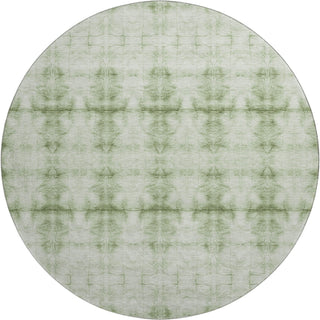 Piper Looms Mayfield Geometric AMF799 Sage Machine Washable Area Rug Round Main Image
