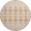 Piper Looms Mayfield Geometric AMF799 Salmon Machine Washable Area Rug Round Main Image