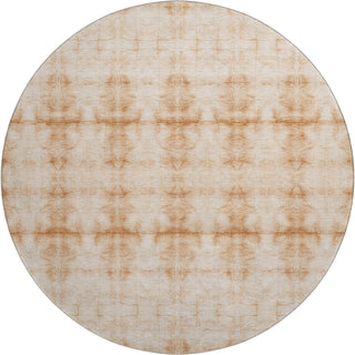 Piper Looms Mayfield Geometric AMF799 Salmon Machine Washable Area Rug Round Main Image