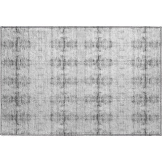 Piper Looms Mayfield Geometric AMF799 Silver Machine Washable Area Rug Scatter Main Image