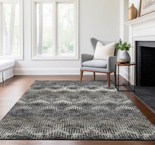 Piper Looms Mayfield Abstract Chevron AMF80 Shadow Machine Washable Area Rug Lifestyle Image Feature