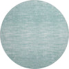 Piper Looms Mayfield Lines AMF800 Aqua Machine Washable Area Rug Round Main Image