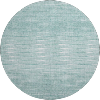 Piper Looms Mayfield Lines AMF800 Aqua Machine Washable Area Rug Round Main Image