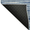 Piper Looms Mayfield Lines AMF800 Blue Machine Washable Area Rug Backing Image