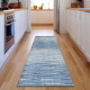 Piper Looms Mayfield Lines AMF800 Blue Machine Washable Area Rug Runner Lifestyle Image Feature