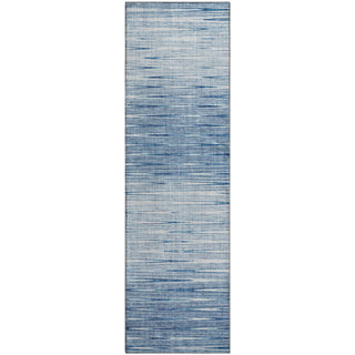 Piper Looms Mayfield Lines AMF800 Blue Machine Washable Area Rug Runner Main Image