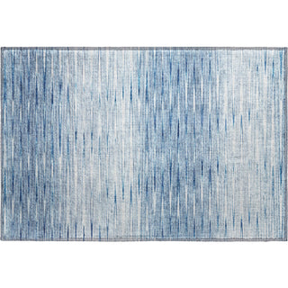 Piper Looms Mayfield Lines AMF800 Blue Machine Washable Area Rug Scatter Main Image