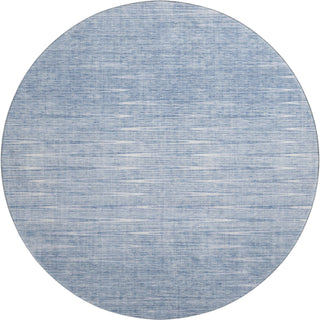 Piper Looms Mayfield Lines AMF800 Denim Machine Washable Area Rug Round Main Image